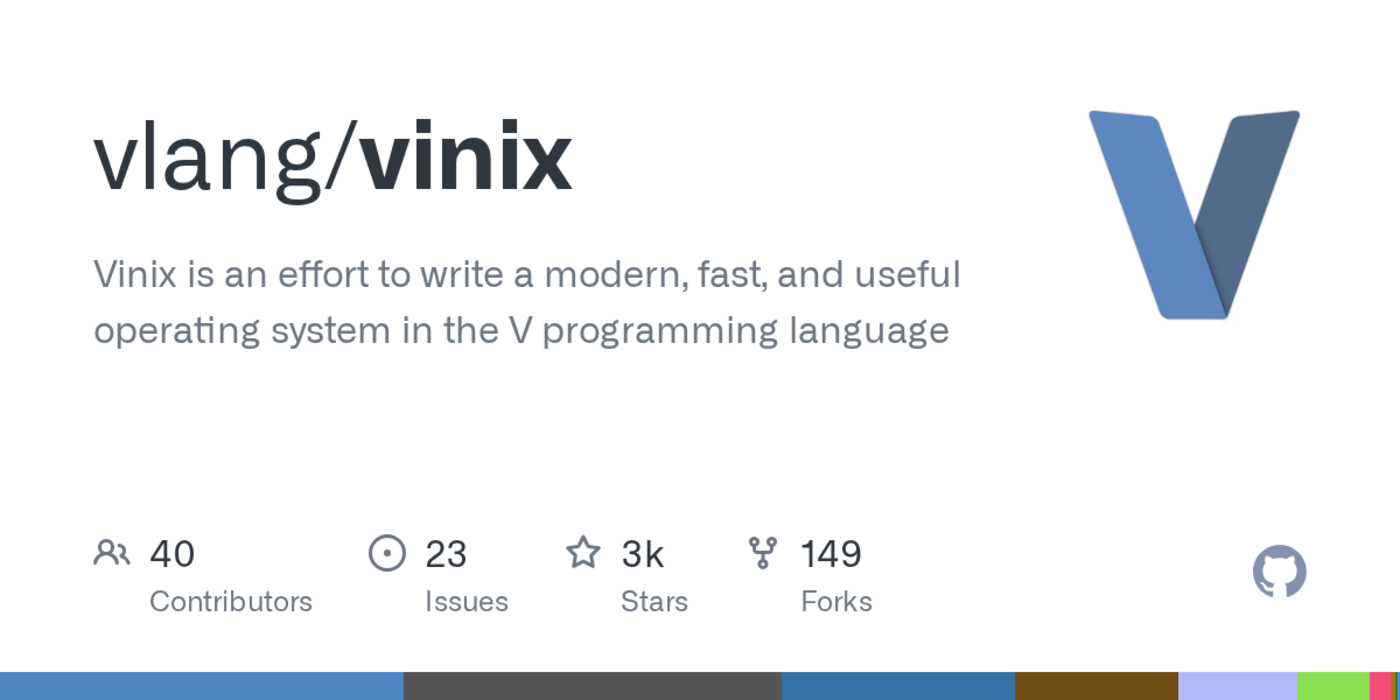 vinix is an effort to write a modern fast and useful operating system