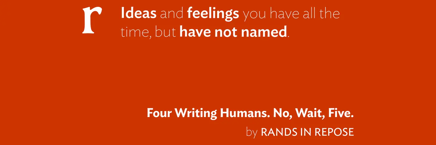 four writing humans no wait five