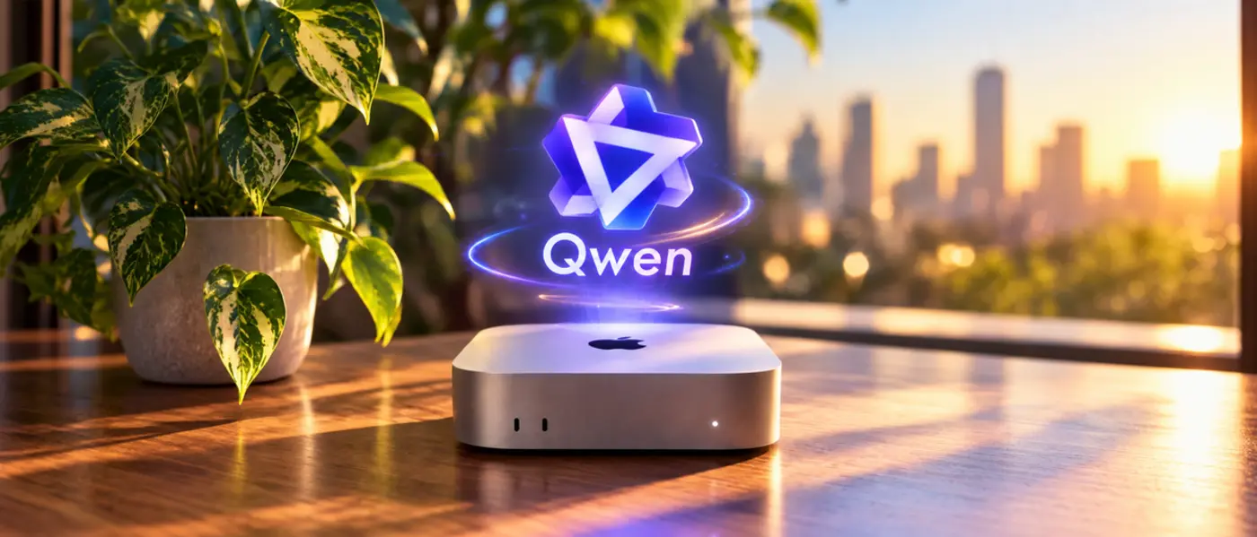 running qwen flash next q4 on a mac mini