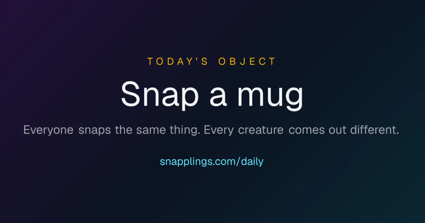 show hn everyone photographs the same object daily and ai makes a creature