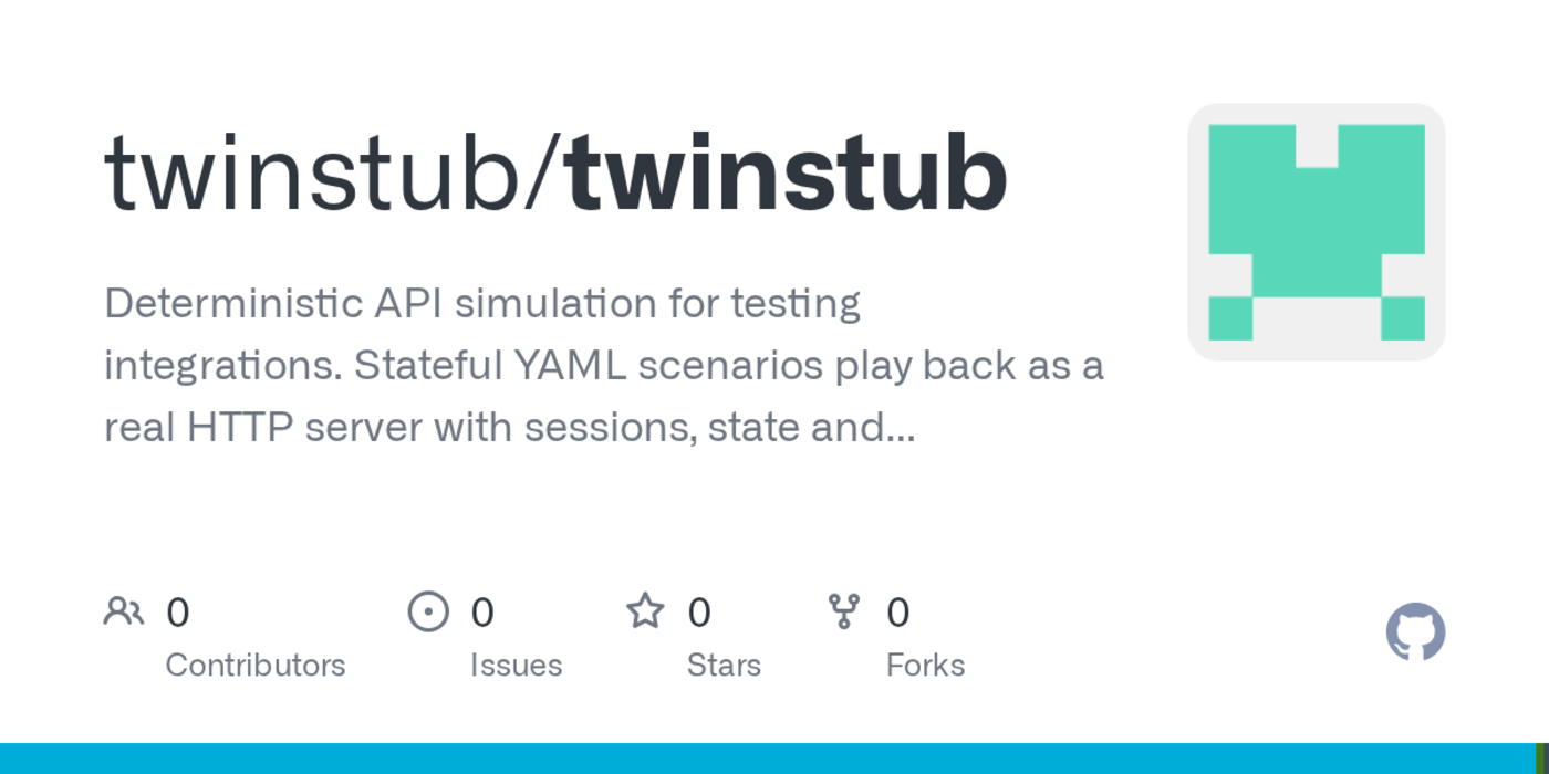 show hn twinstub deterministic api simulation with signed webhook chains