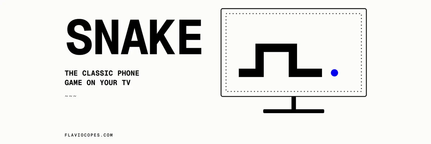 i built snake the classic phone game for the apple tv