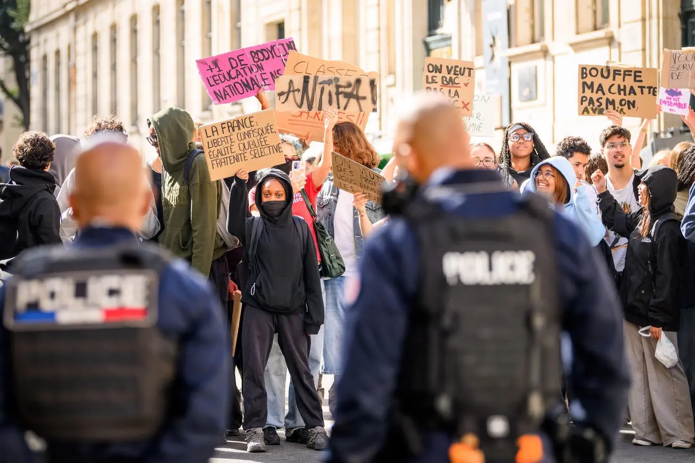 french youth take the streets against a bleak future