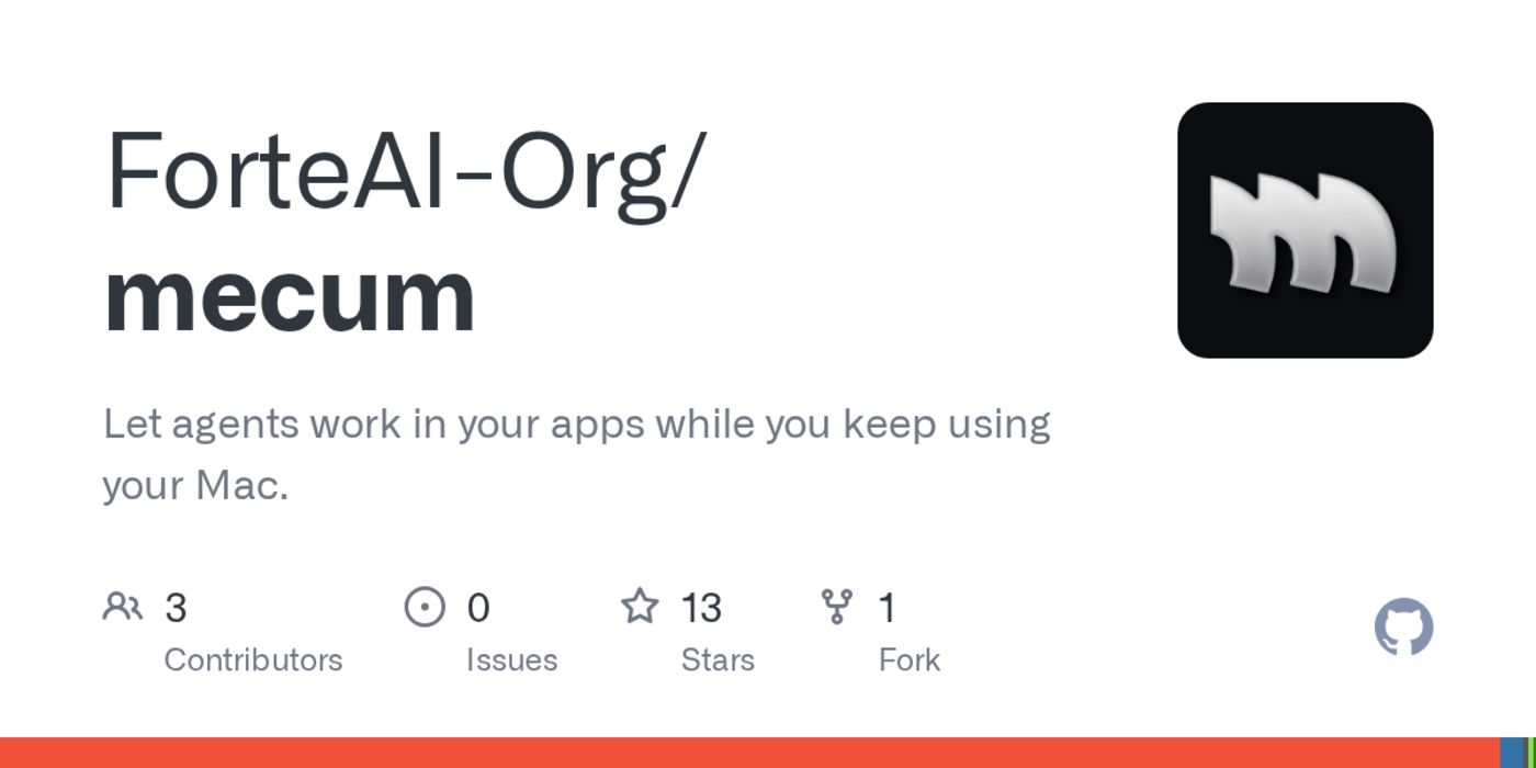 show hn mecum open source mac app that lets agents use any desktop software