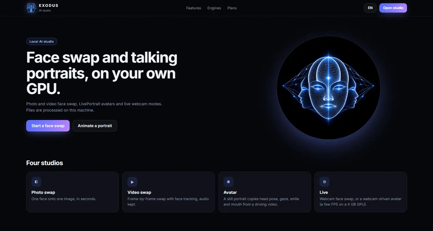 exodus ai affordable face swapping tool for creators