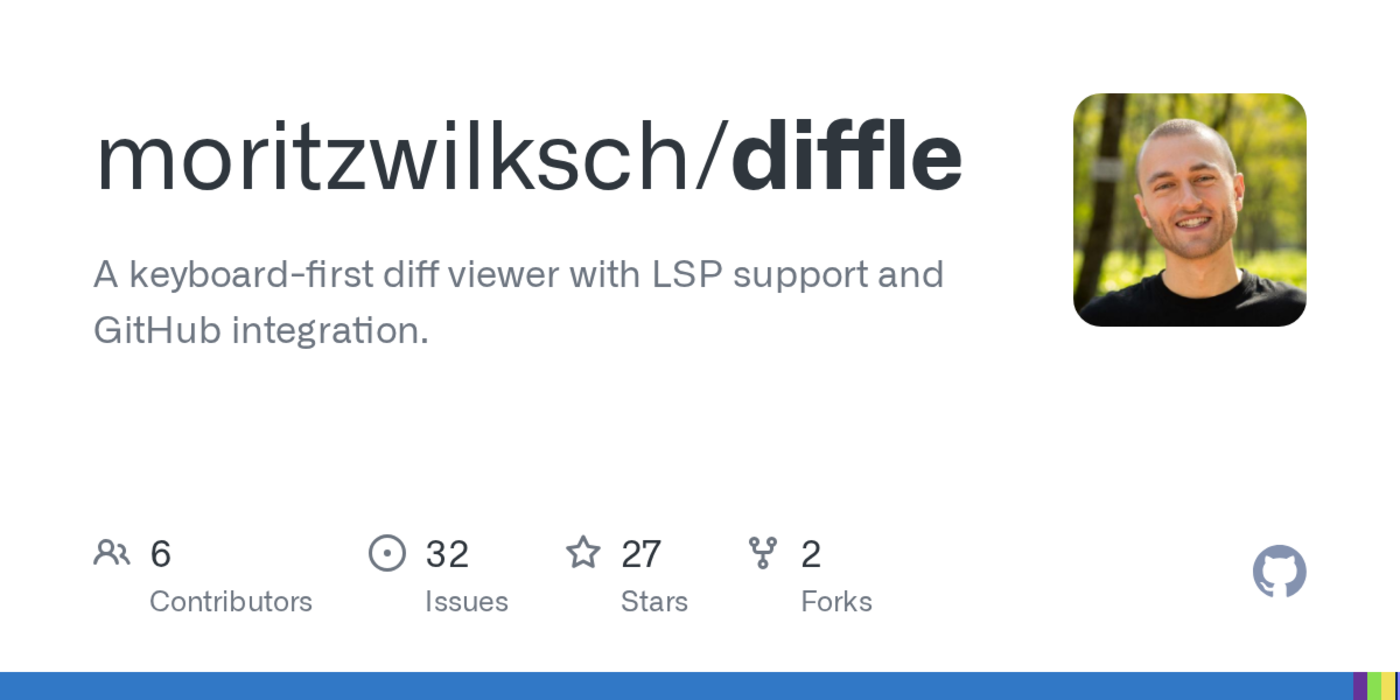 show hn diffle a keyboardcentric diff viewer with lsp support