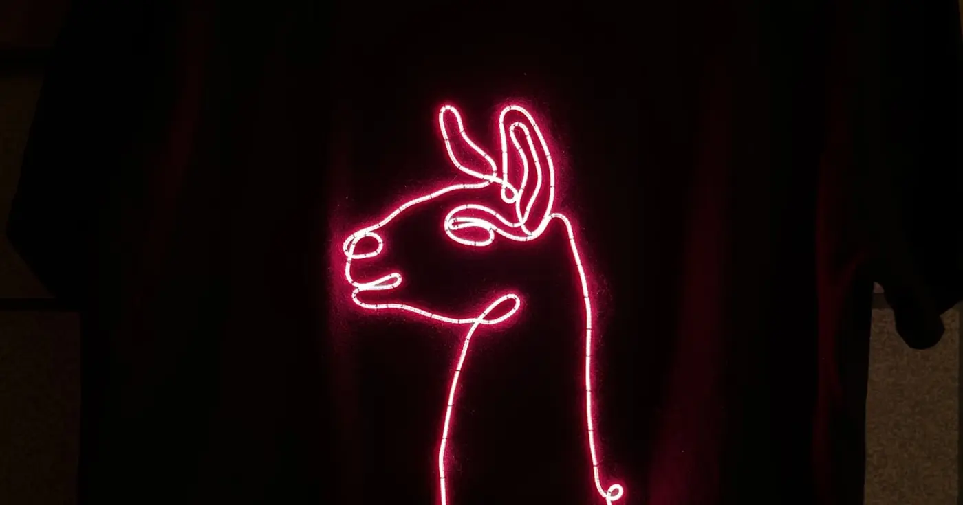 show hn making a flexible quotneonquot tshirt with led filaments