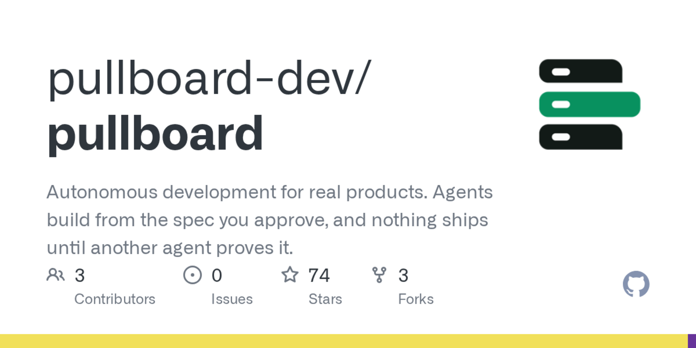 show hn pullboard an open source agentic workflow