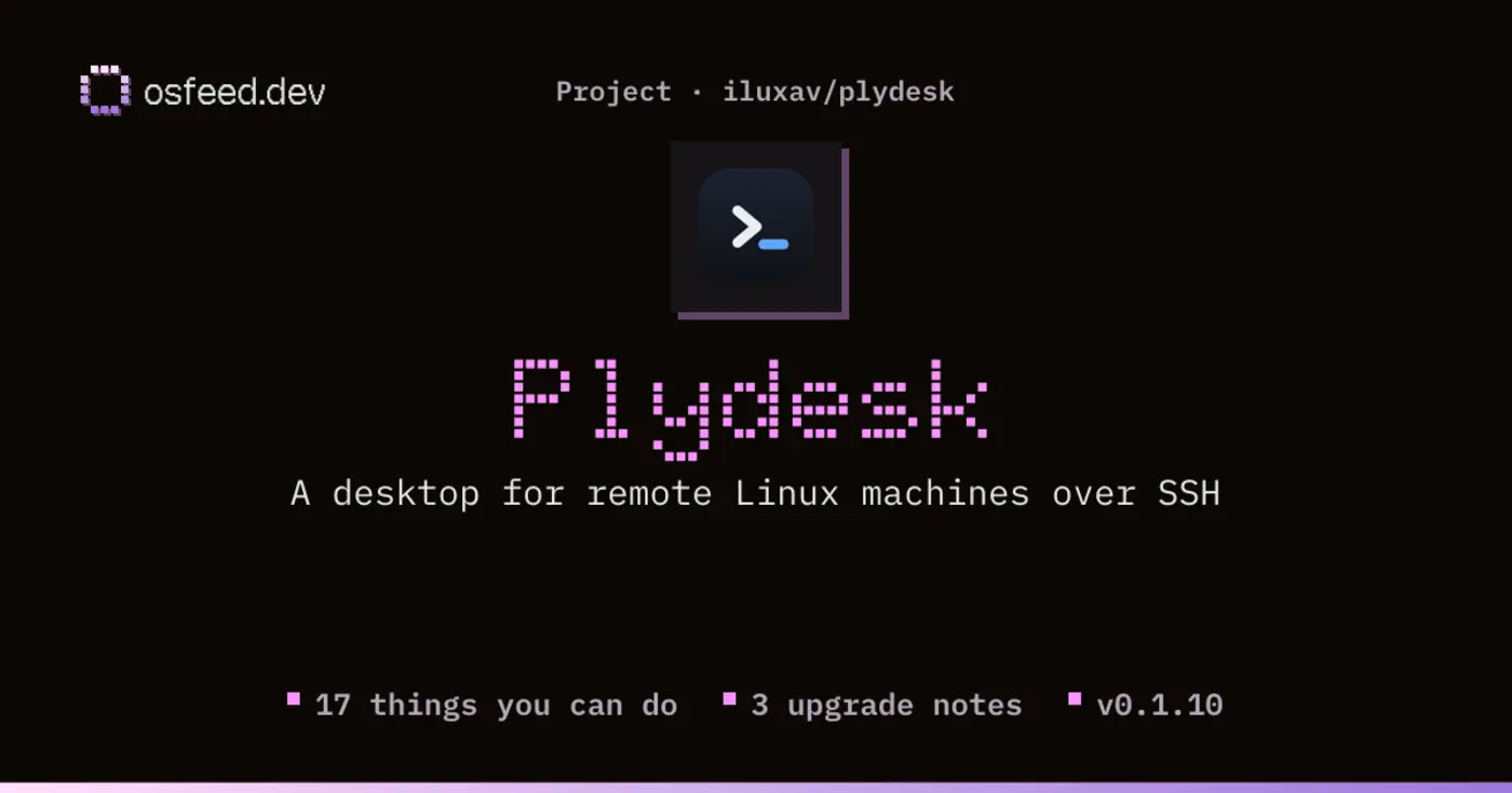 plydesk connect to linux machines using a password or ssh keyno daemon