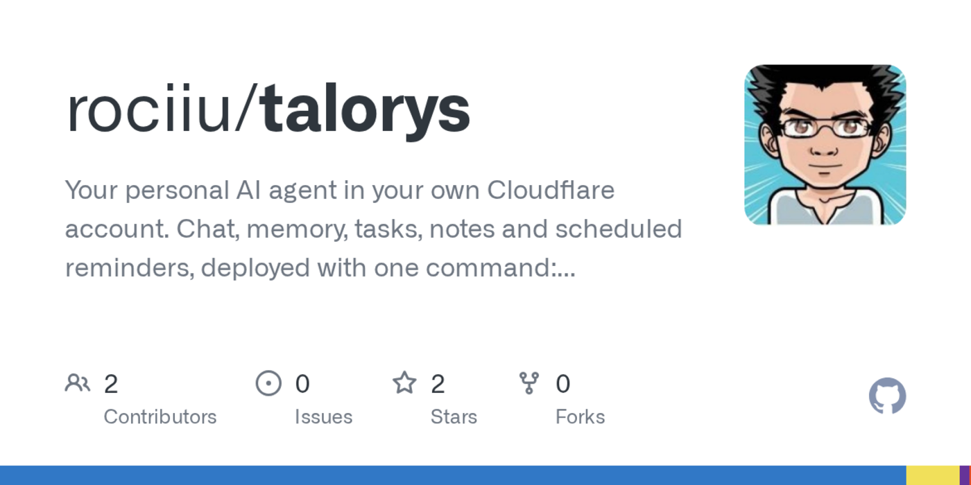 talorys a selfhosted personal ai agent on cloudflarex27s free tier
