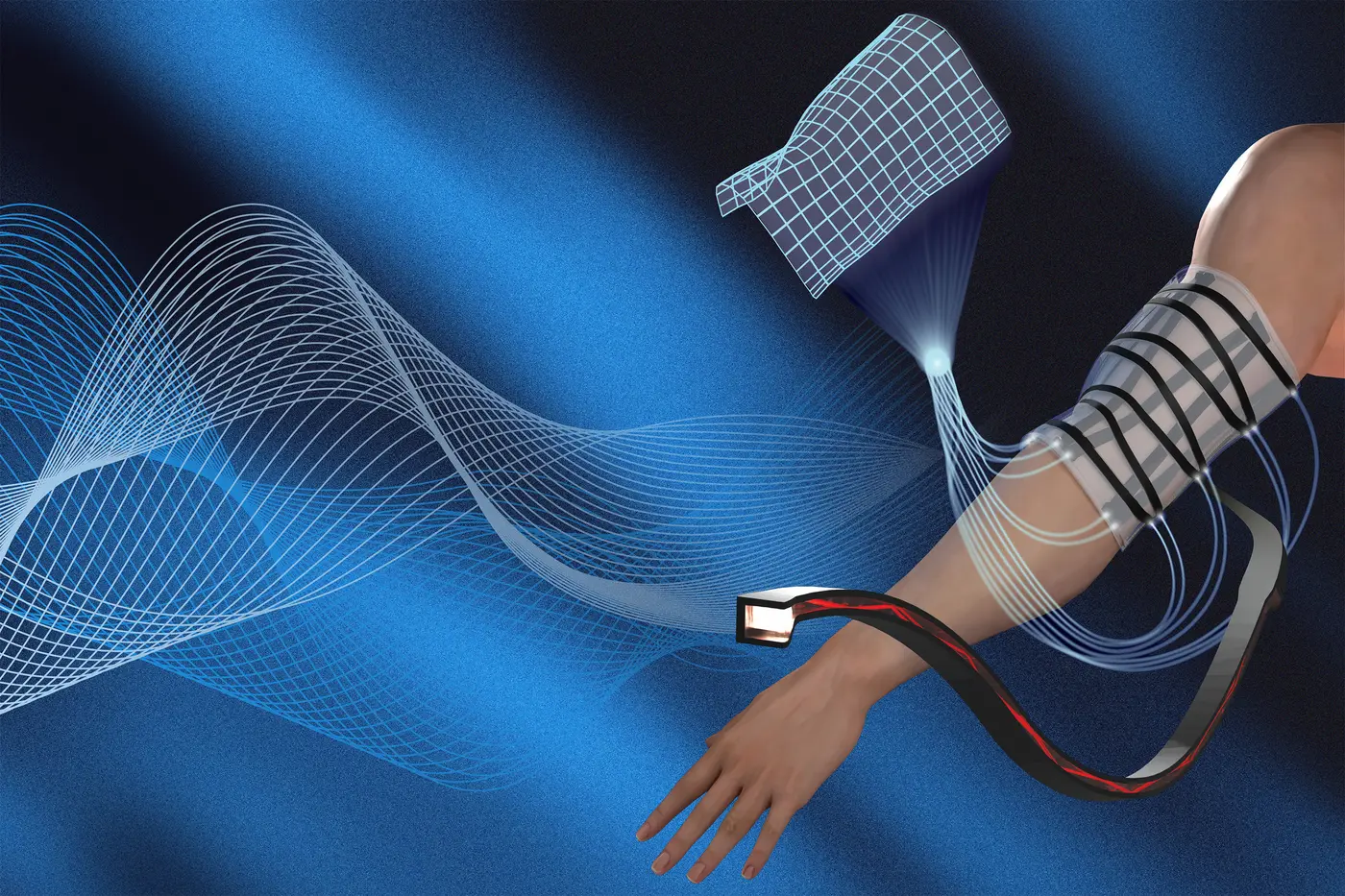 shapesensing sheet digitally tracks its own movement as it bends and twists