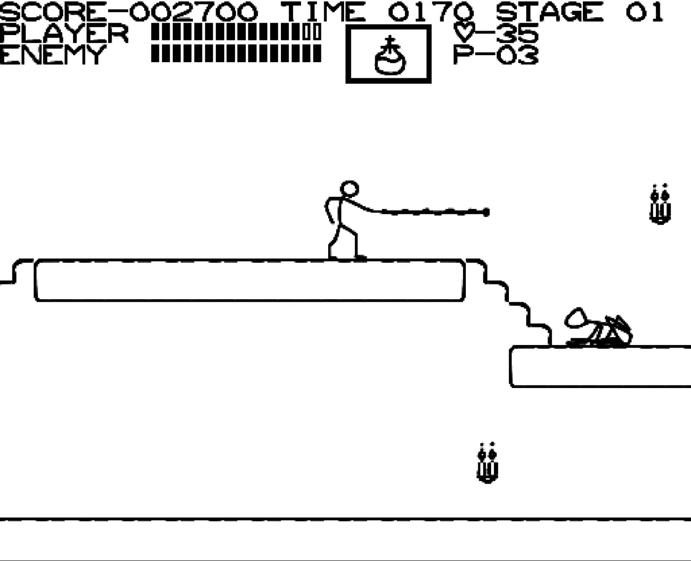 stickvania a stickfigure demake of the original nes castlevania
