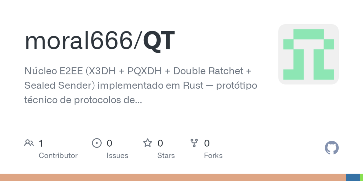 qt an e2ee postquantum messenger core in rust 10k connections on 124mb ram