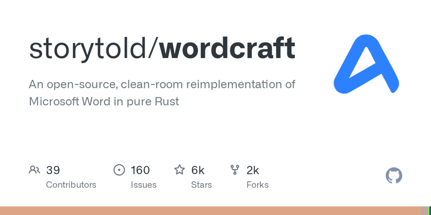an opensource cleanroom reimplementation of microsoft word in pure rust