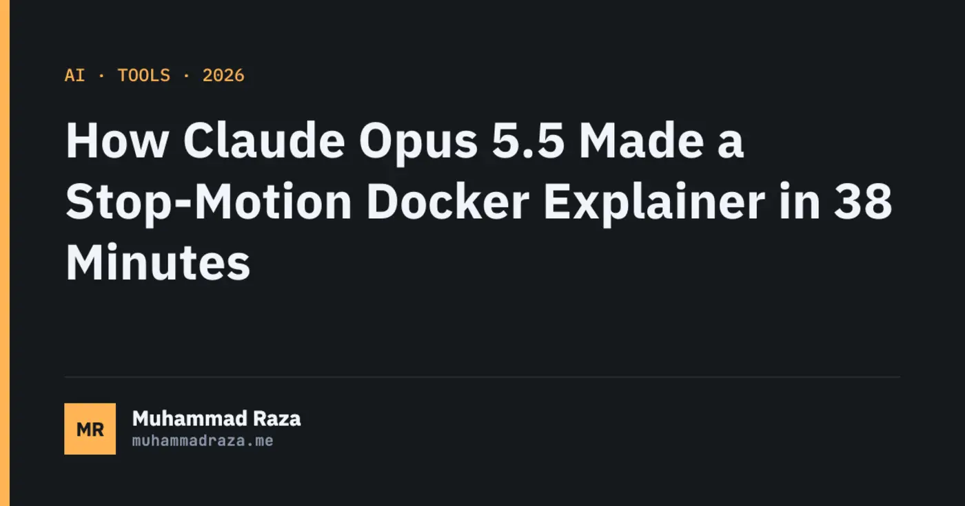 how opus 55 made a stopmotion purely using code