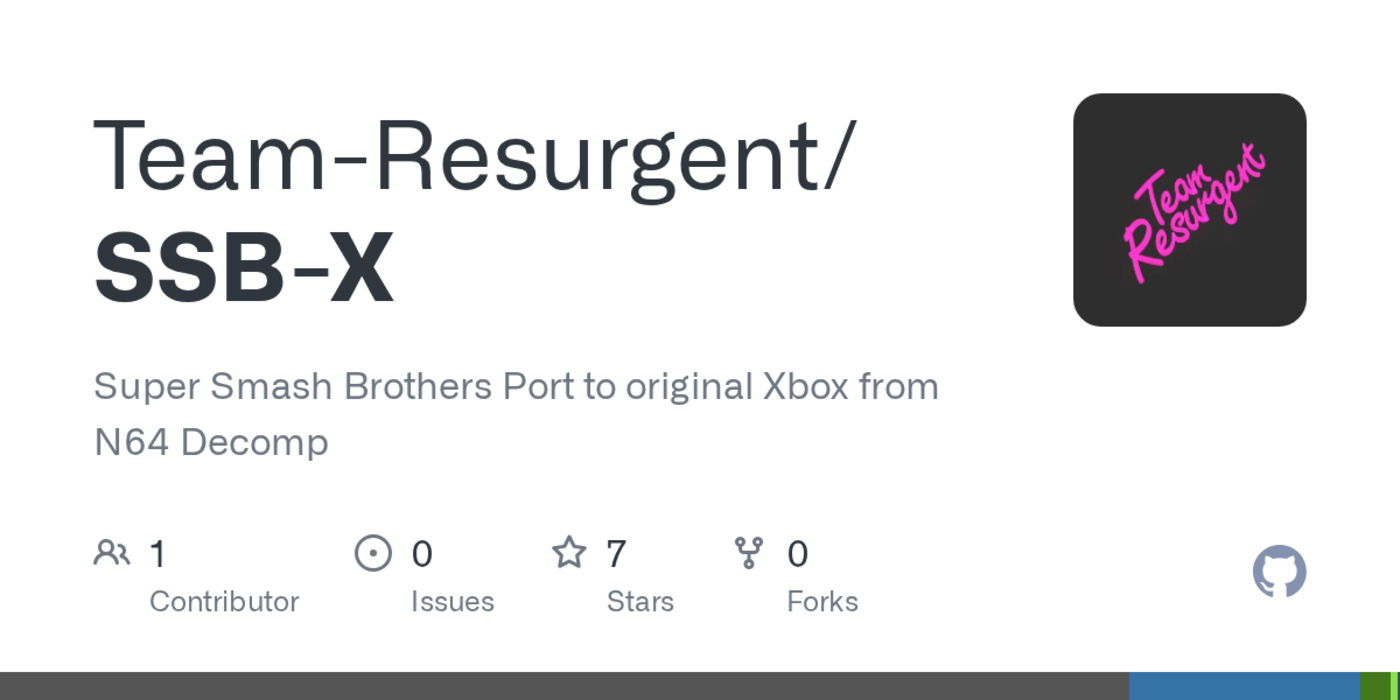 super smash brothers port to original xbox from n64 decomp