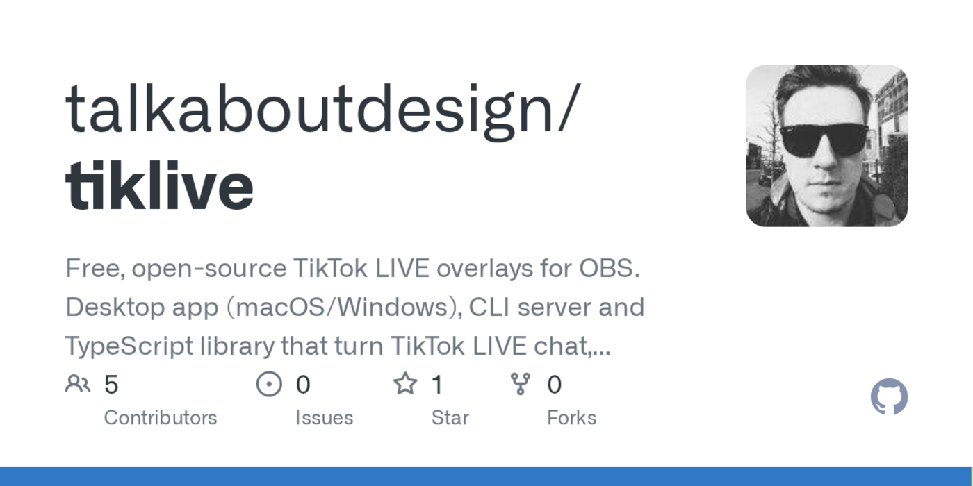 open source tiktok live streaming tool