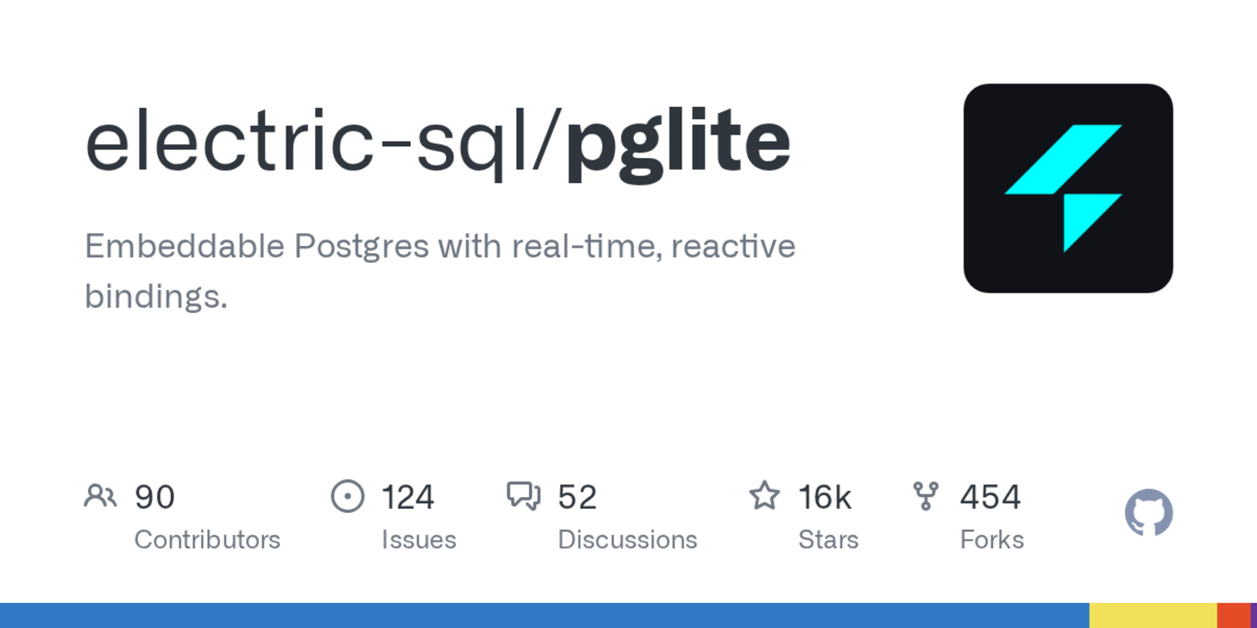 pglite embeddable postgres with realtime reactive bindings