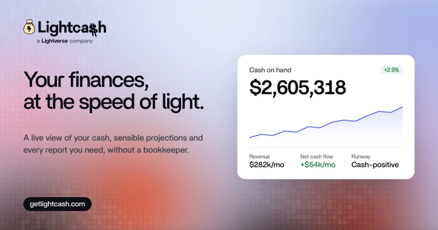 show hn lightcash agentic bookkeeper and vp of finance for startups