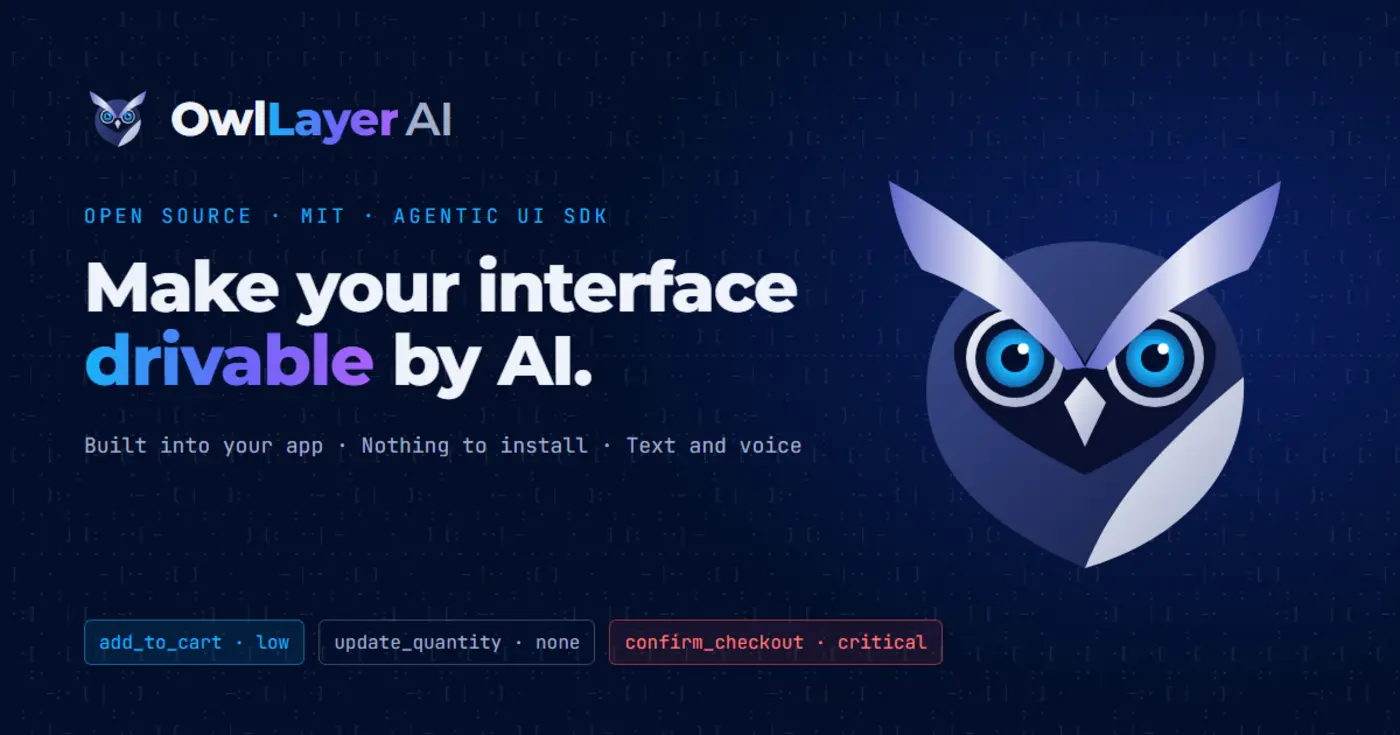 owllayer make your web ui drivable by ai