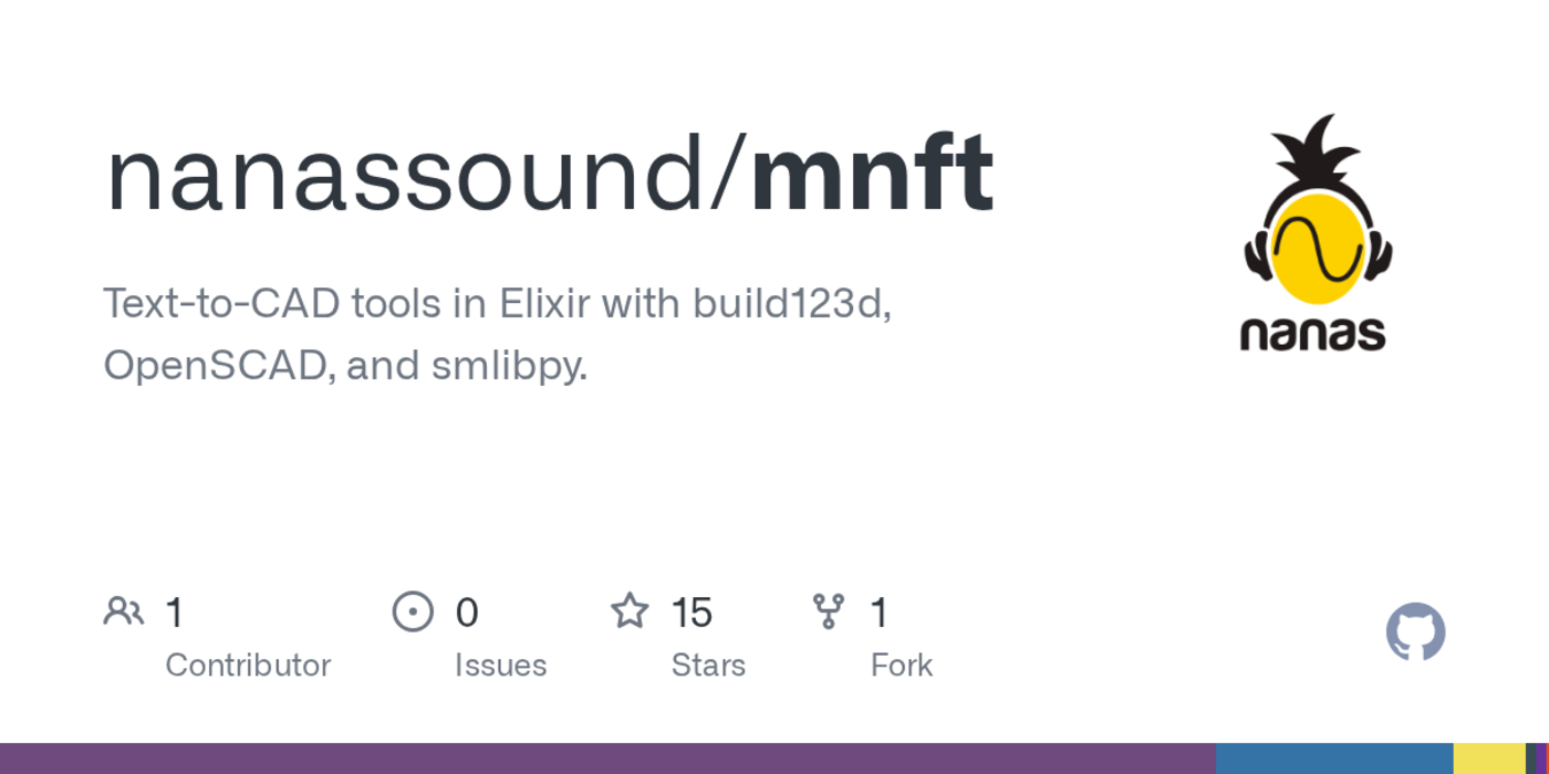 open source text and image to cad harness for build123d openscad and smlibpy