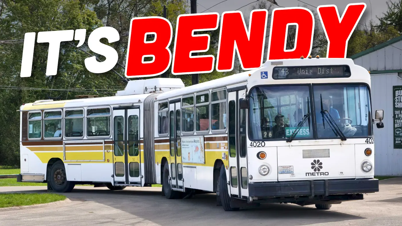 the engineering that allows articulated buses to bend