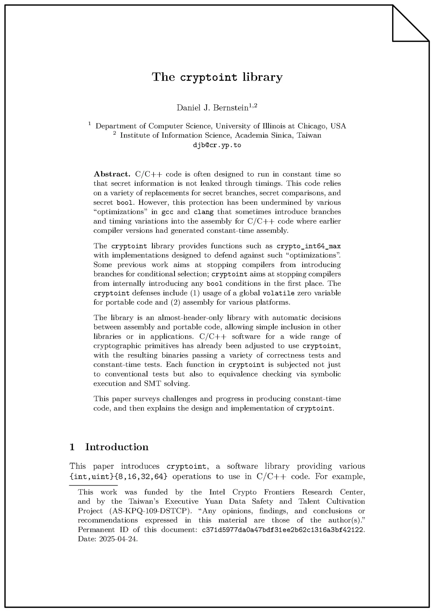 the cryptoint library 2025 pdf