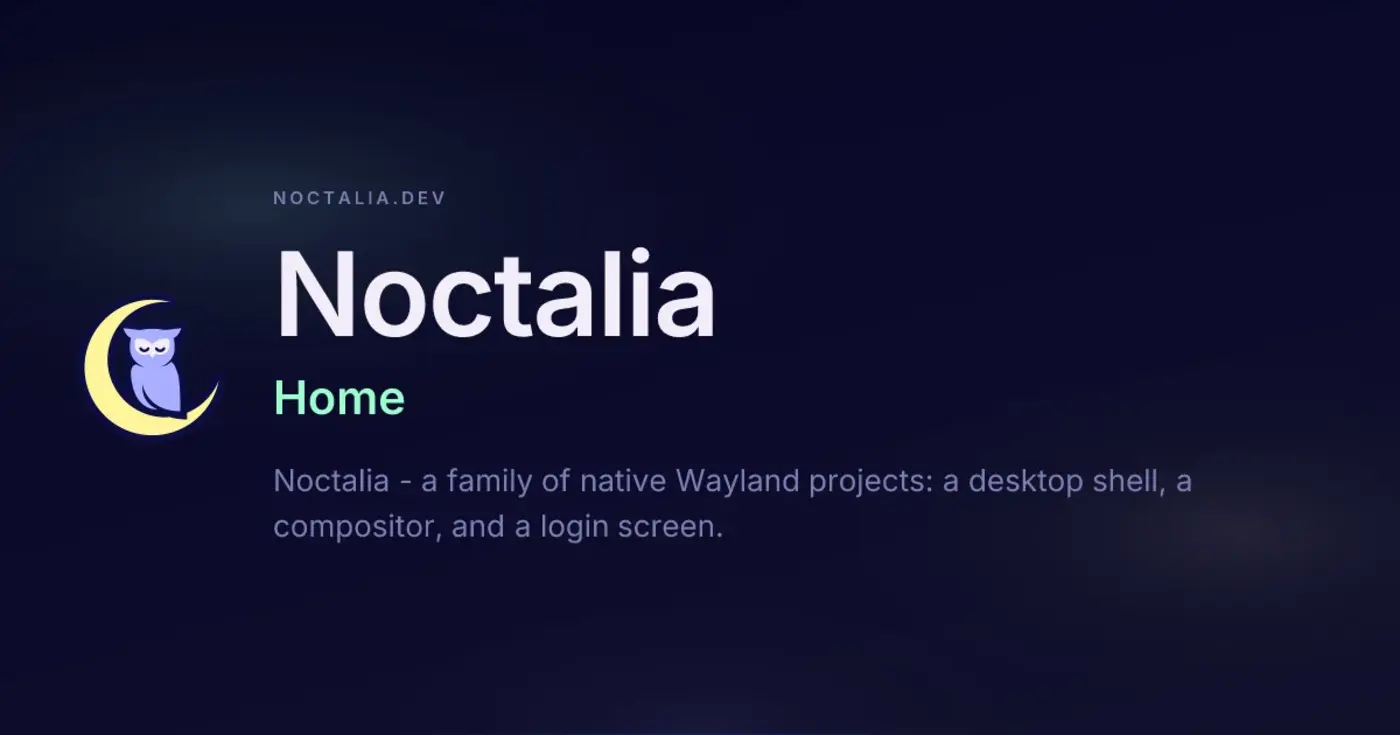 noctalia wayland desktop shell