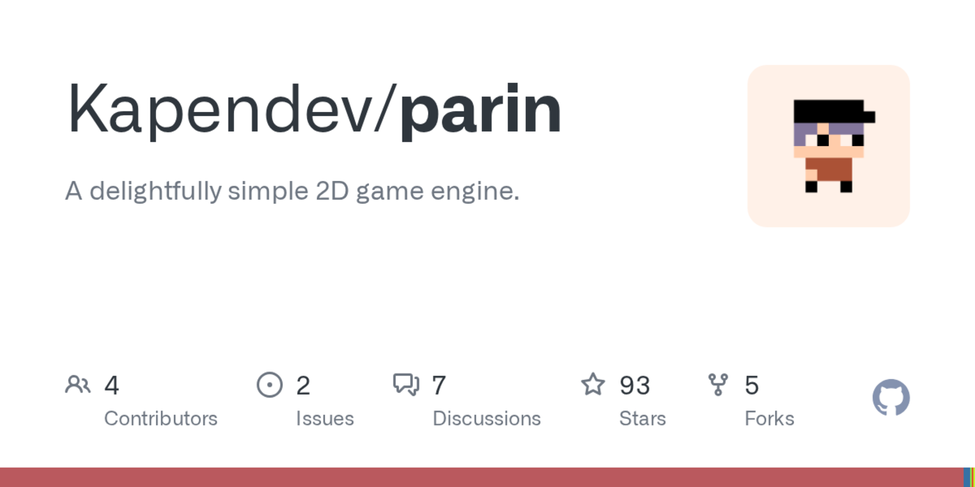show hn parin a 2d game engine between raylib and godot written in dlang