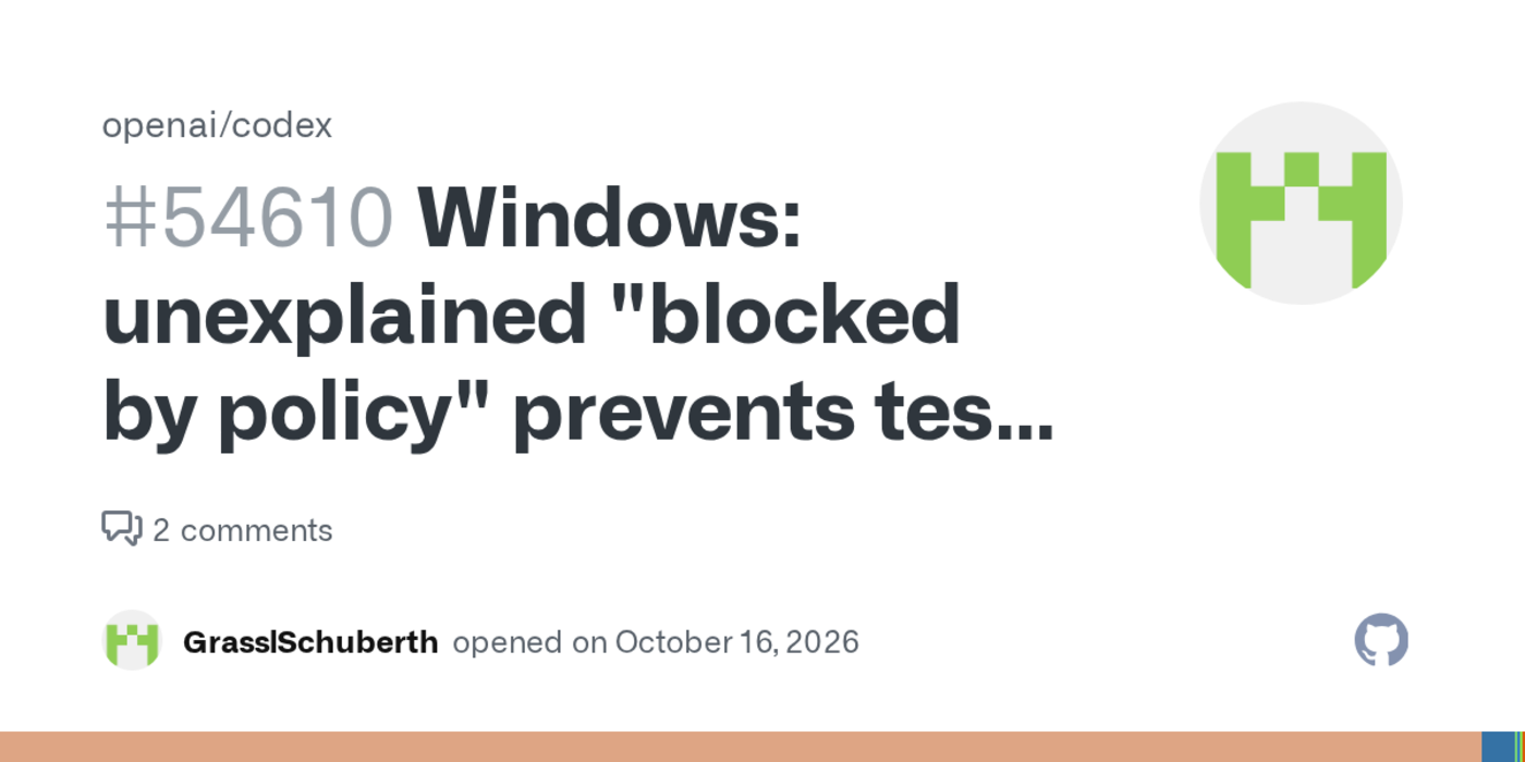 codex unexplained cleanup blocked by policy despite effective full access