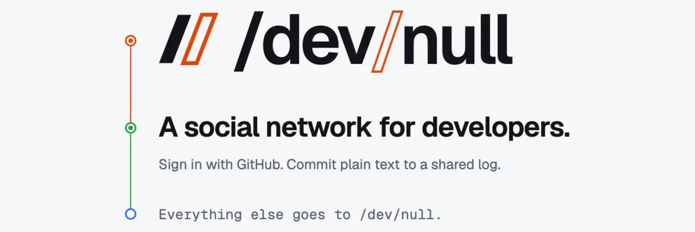 devnull social network for developers