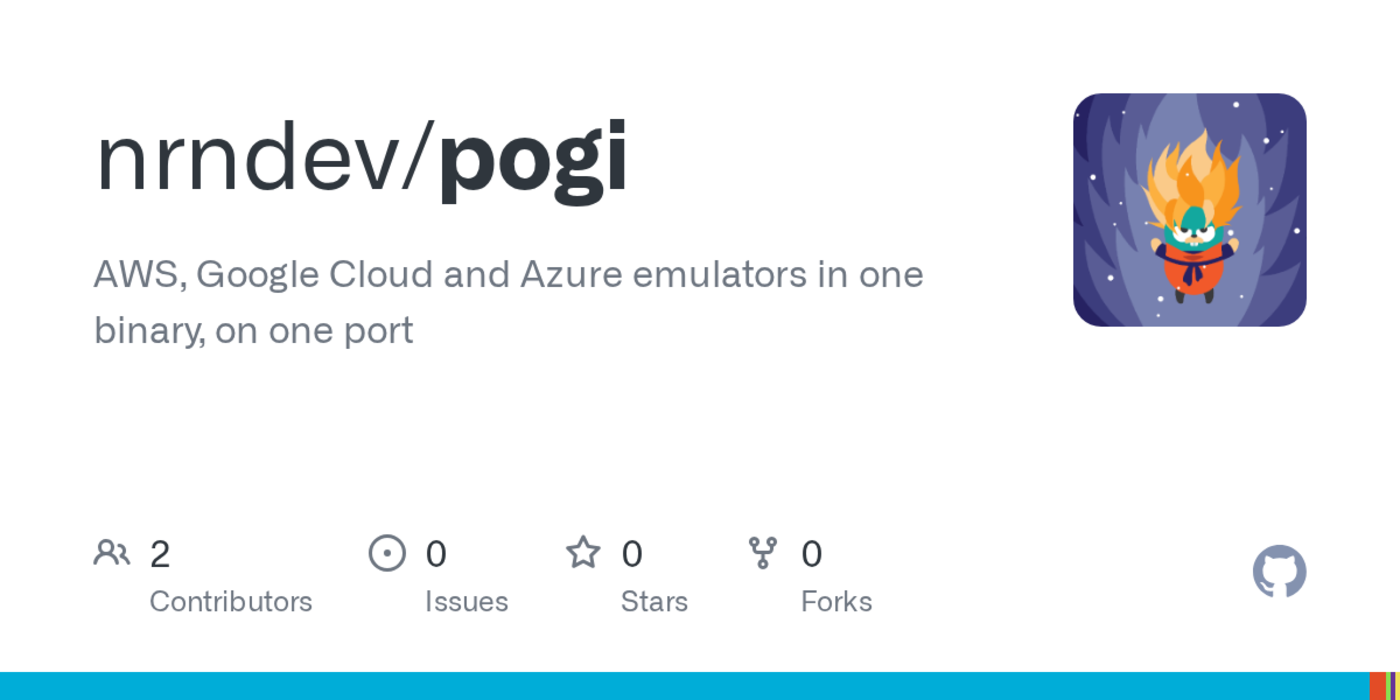show hn pogi aws google cloud and azure on your machine in one binary