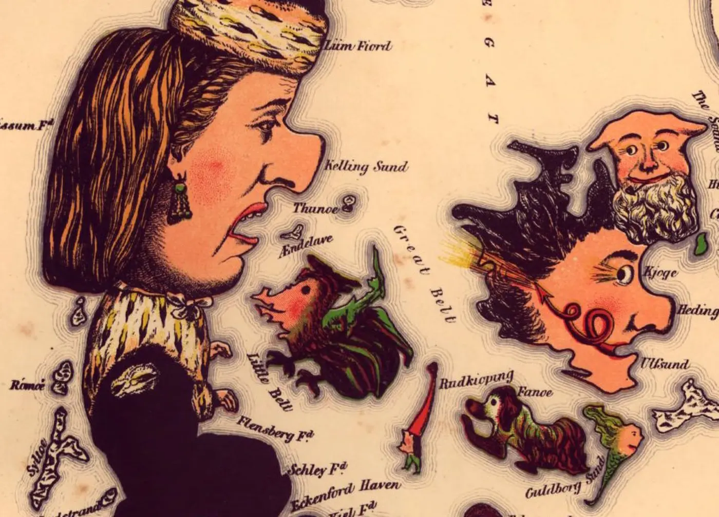 geographical fun being humourous outlines of various countries 1868