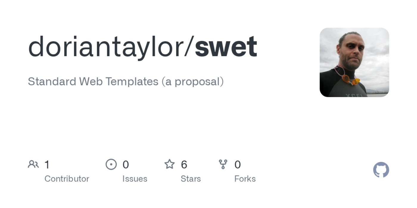 standard web templates a proposal