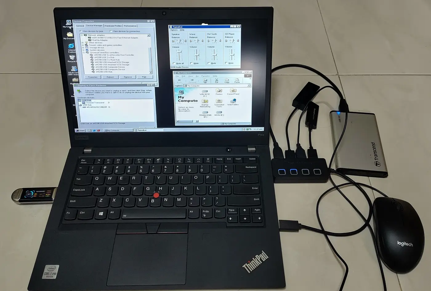 bringing usb 3 and usb4thunderbolt to windows 98 to 7