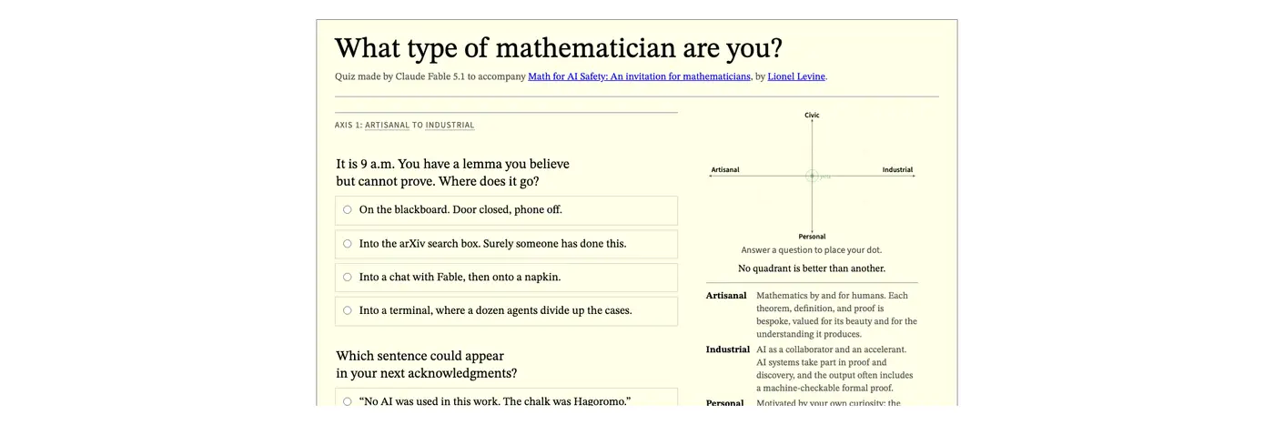 what type of mathematician are you