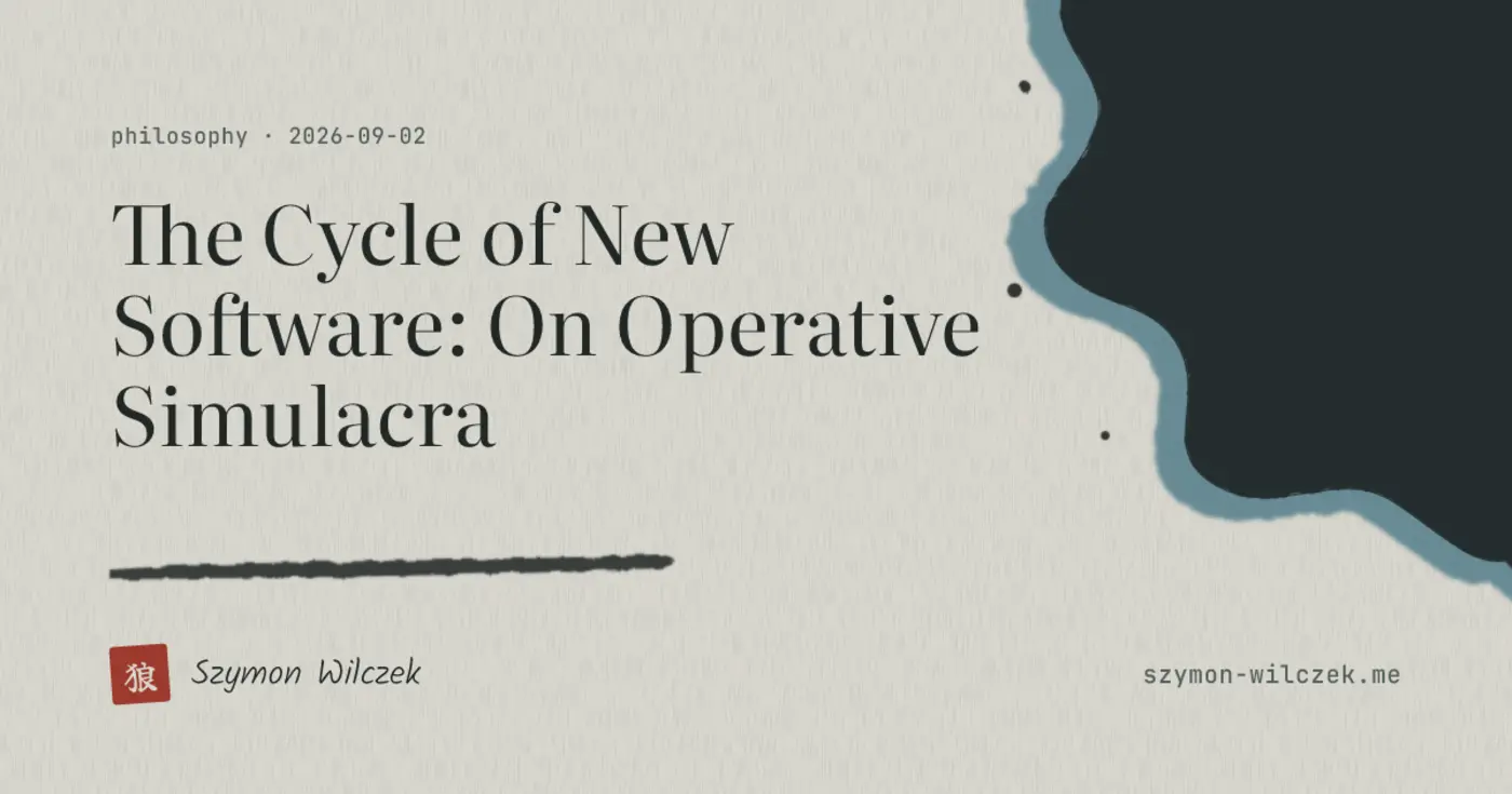 the cycle of new software on operative simulacra