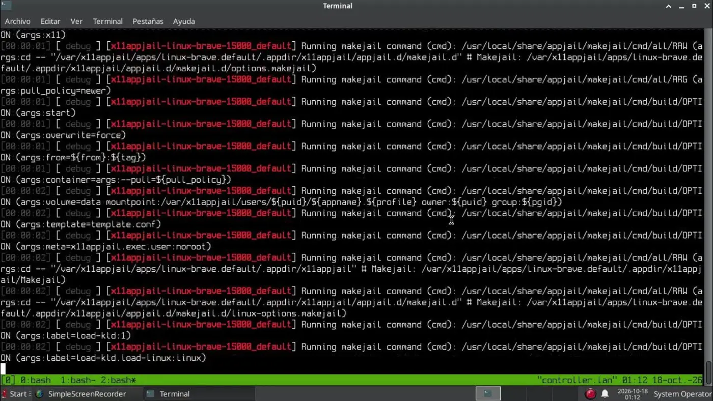 x11appjail v200 testing dbus proxy and linuxbrave