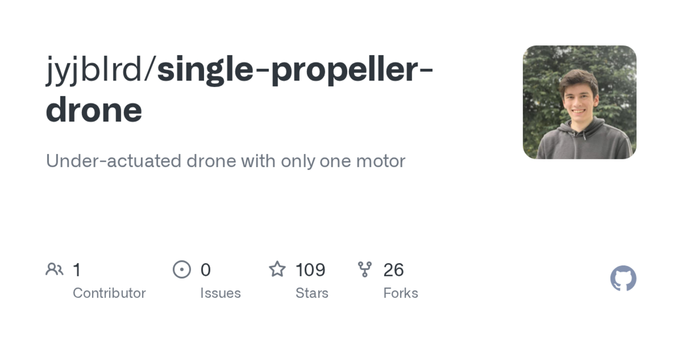 single propeller drone