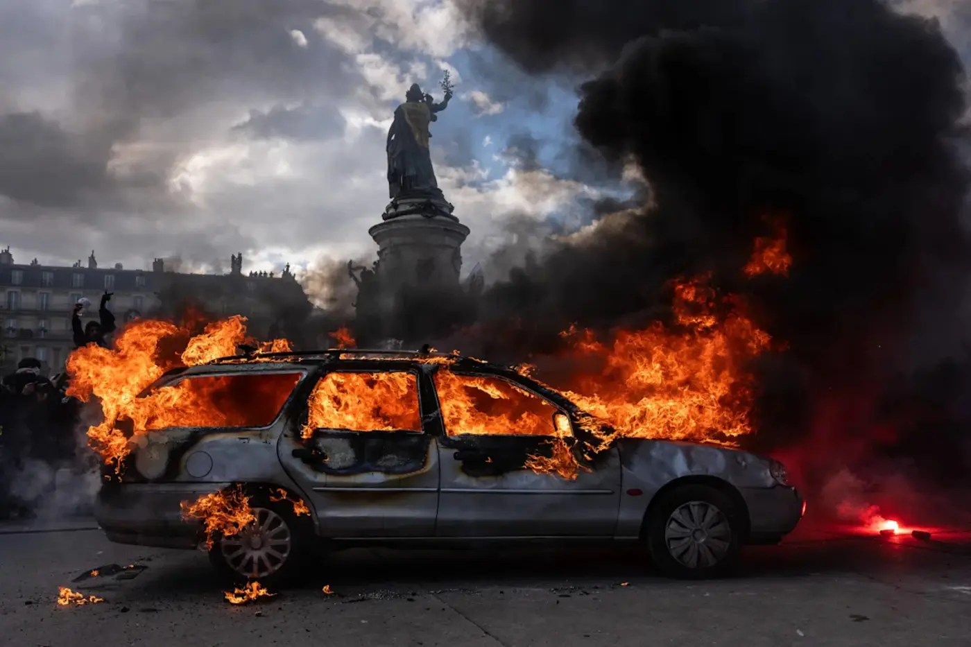 limoges town hall which survived two world wars is destroyed in france riots