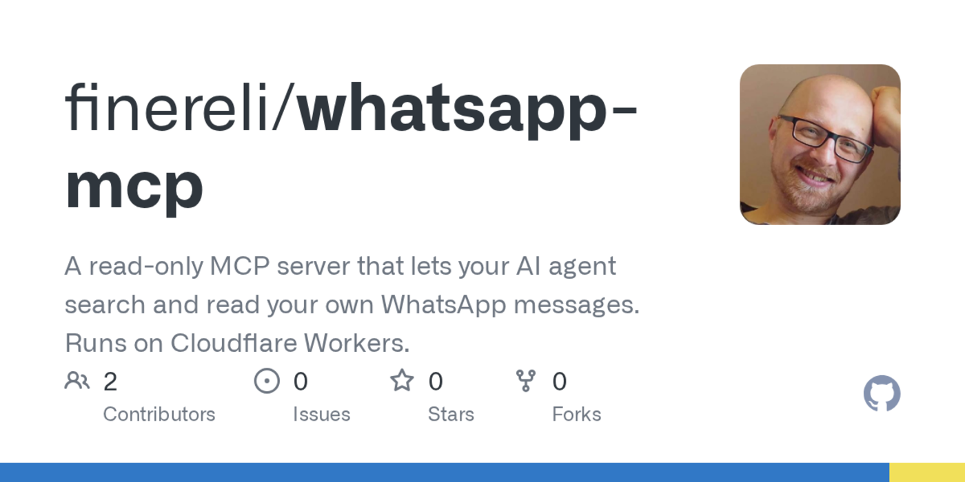 show hn whatsapp mcp running free on cloudflare