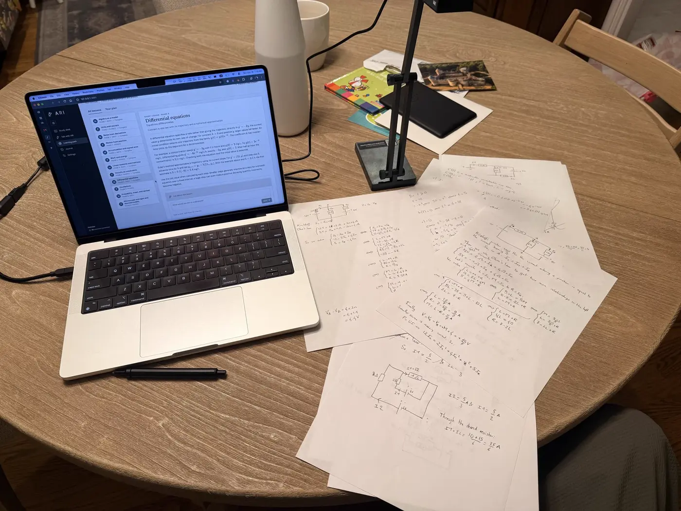 using ai as a tutor to do math with pen and paper