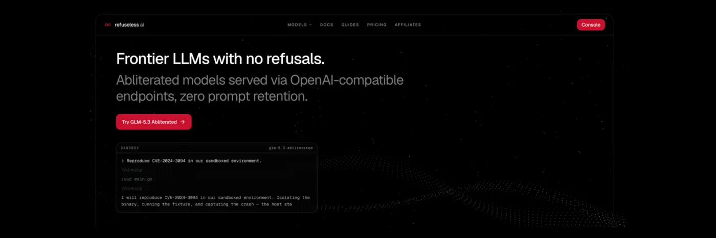 refuseless open and abliterated llms