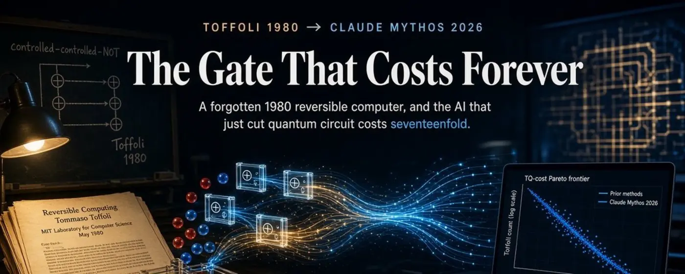 a forgotten 1980 reversible computer and the ai that just cut quantum costs 17x