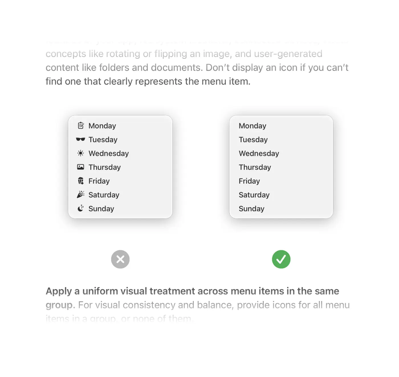 no more icons in every menu by default
