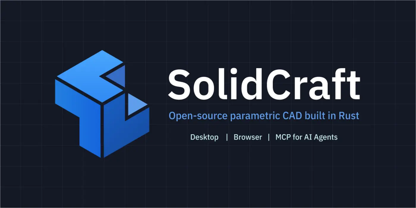 solidcraft opensource parametric cad built in rust