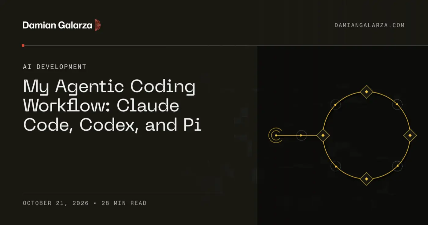 my agentic coding workflow claude code codex and pi
