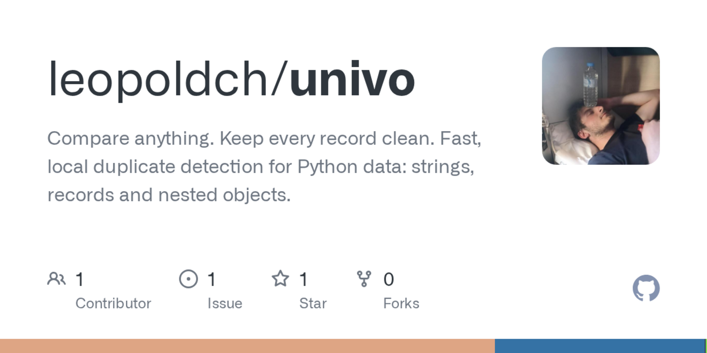 show hn find duplicates in 5 lines of python offline lightweight fast rust