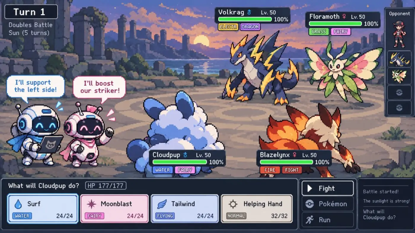 llm agents play pokemon showdown