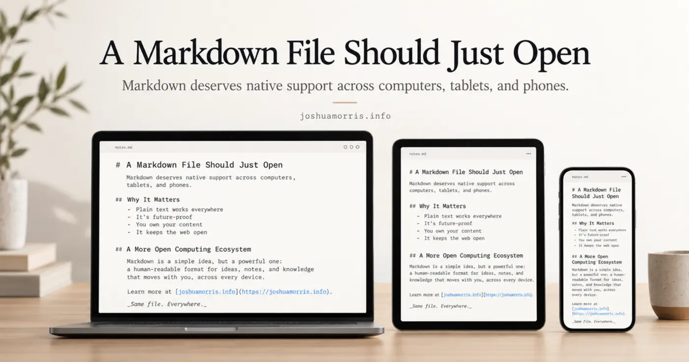 a markdown file should just open